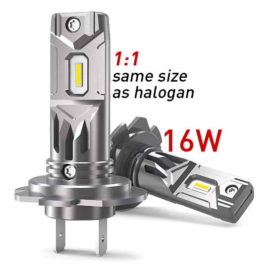 H18 H7 Led Headlight Bulb 12V 4000LM Halogen Size Car Led Bulb 1860 CSP Chip Led H7 Car Headlight E4