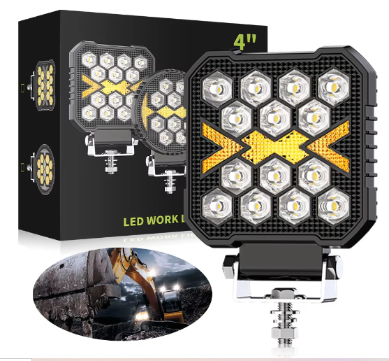 Square 14LED Work Lamp Position Light 30W LED Worklight Led Tractor Truck Car Driving Light 4 Inch