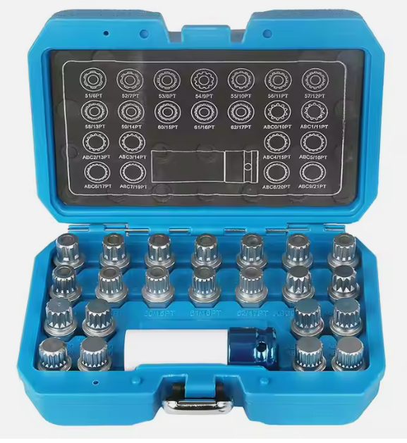 23-Pieces FWD Wheel Bearing Press Kit for Front Wheel Drive Bearing Removal & Installation with Sliding Screws