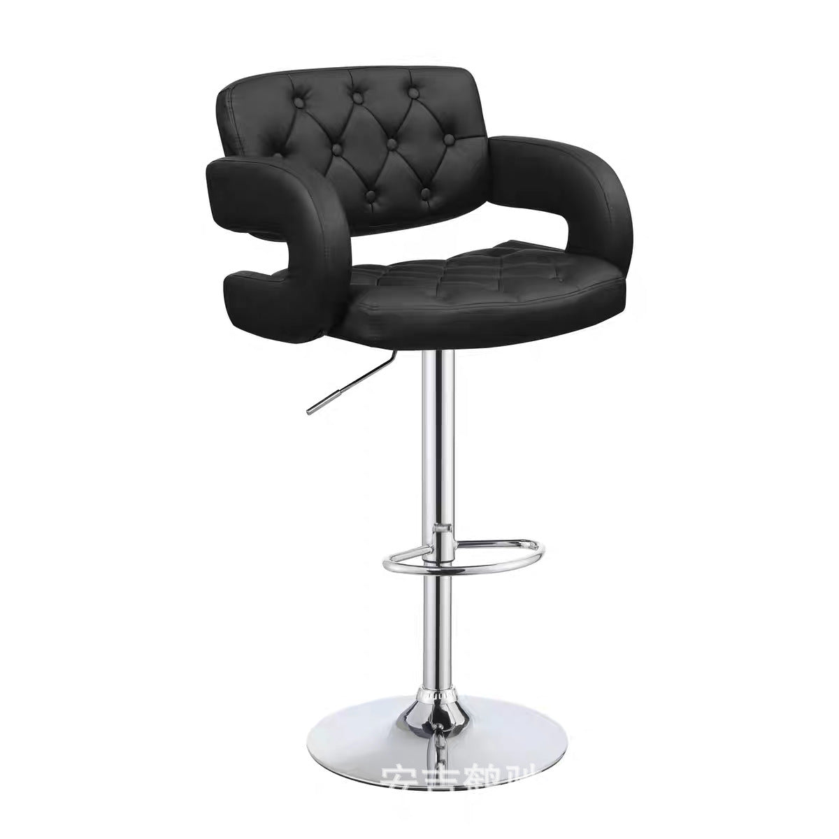Bar Stool Restaurant Bar Chair Cashier Desk Leather Chair Front Desk Rotating Adjustable Height Stool Cross-Border Wholesale
