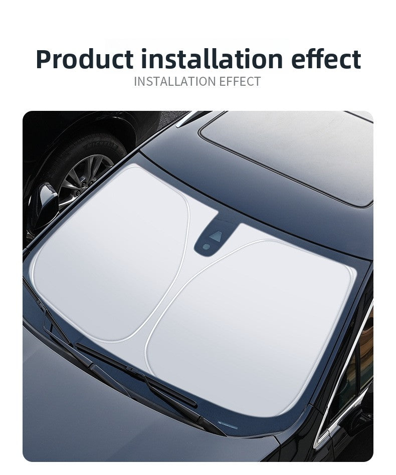 Suitable for Zhijie R7 S7 Car Sunshade, Xiangjie S9 Car Interior Front Windshield Sunshade, Summer Parking Essential