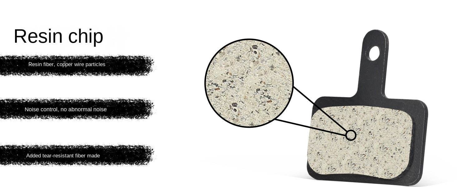 BUCKLOS Mountain Bike Brake Pads Disc Brake MT200 Heat Dissipation Metal Brake Pads Resin Ceramic Brake Pads