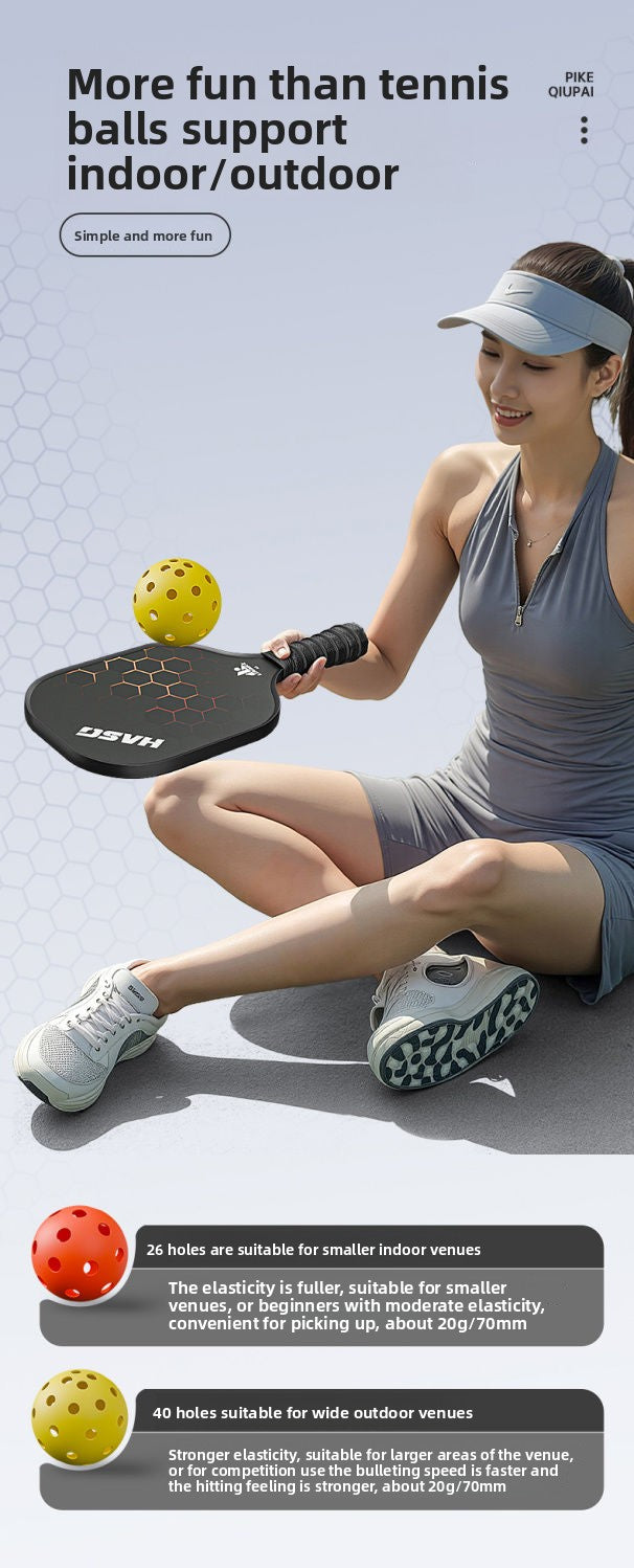 Pickleball Racket Carbon Fiber Blade Professional Competition Racket Glass Fiber Buy and Get Free Storage Bag Ball Pickleball