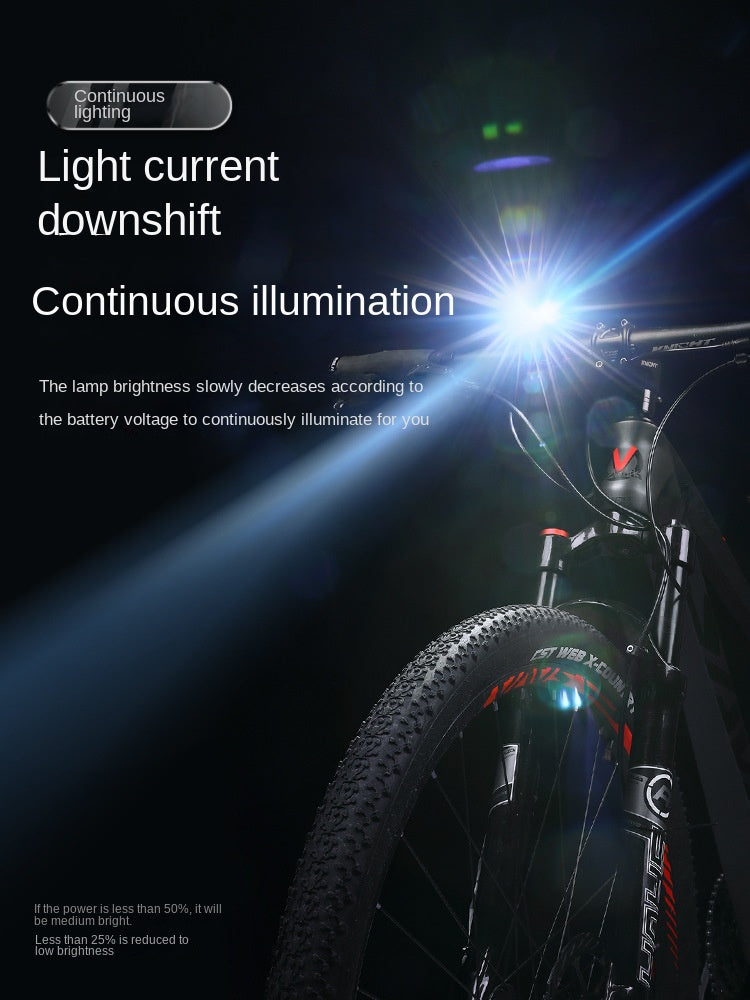 Eslnf Bicycle Light 1000 Lumen Aluminum Alloy Headlight Mountain Highway Vehicle Night Riding Charging Power Torch