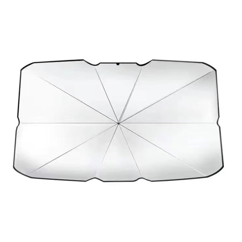 Car Sunshade Umbrella Front Shield Sun Protection Heat Insulation Retractable Foldable Universal for BMW Audi Tesla All Series