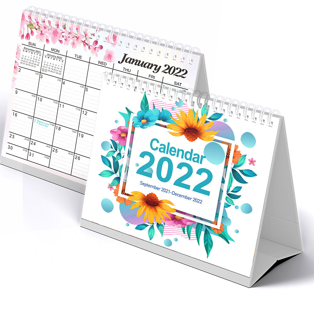 2024-2025 English Desk Calendar Cross-Border Amazon Simple Countdown Calendar Desk Calendar in Stock