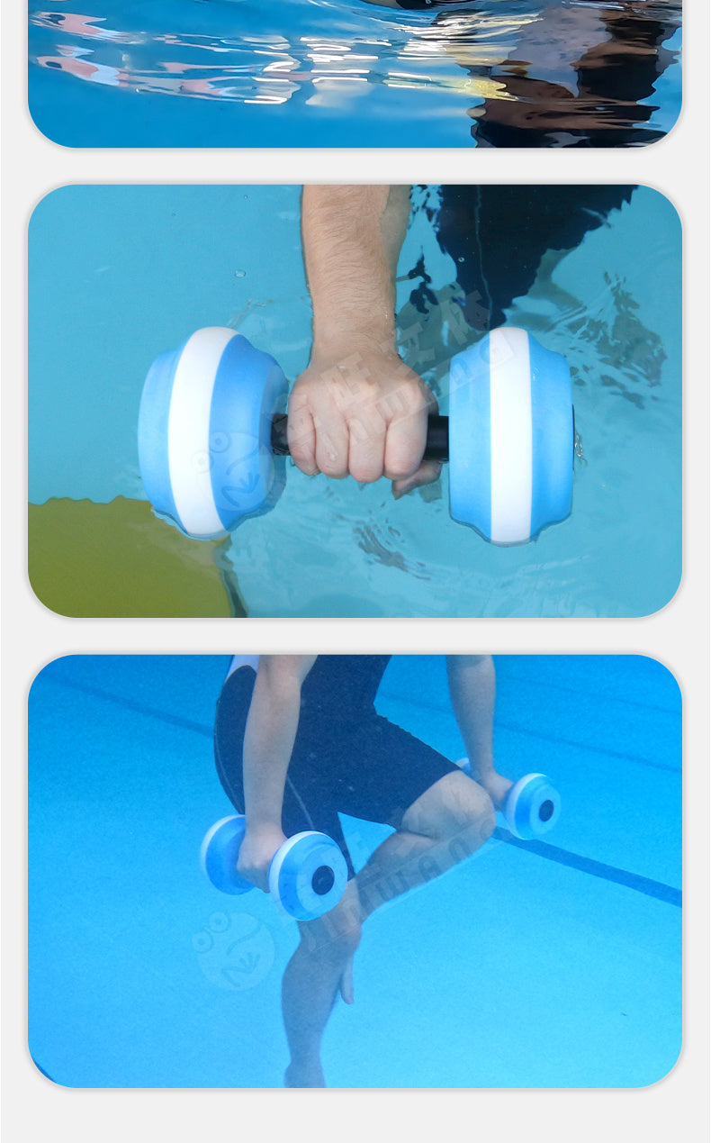 Colorful Water Dumbbells Swimming Aid EVA Teaching Tool for Adults and Children Water Yoga Fitness Beginner Water Play Equipment