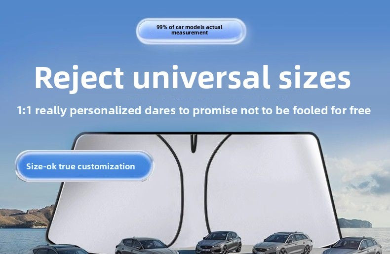 Car Summer Sun-Proof Front Shield Shading Sunscreen Heat Insulation Artifact for Car Block Sunshade Cover Car Explosion-Proof Sun-Proof