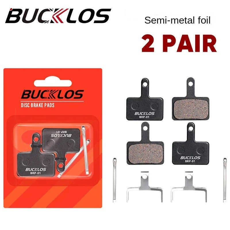 BUCKLOS Mountain Bike Brake Pads Disc Brake MT200 Heat Dissipation Metal Brake Pads Resin Ceramic Brake Pads