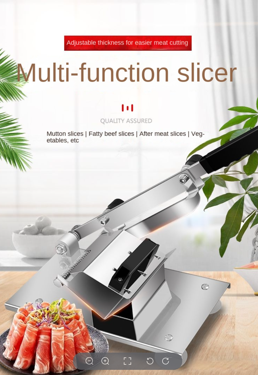 First Order Straight down Lamb Roll Slicer Household Meat Slicer Manual Cut Rice Cake Knife Frozen Meat Beef Slices Marvelous Meat Cutter