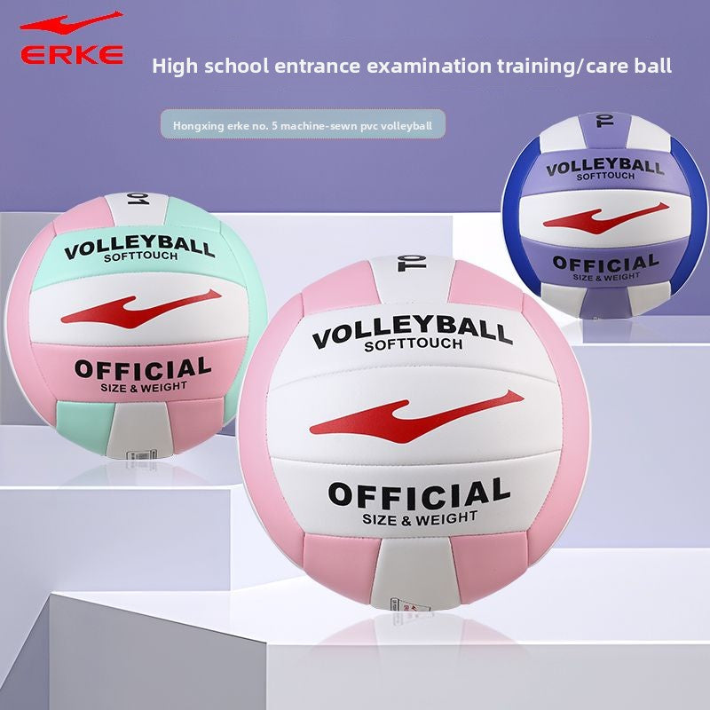 Hongxing Erke No. 5 Volleyball High School Entrance Exam Standard Middle School Student Training Ball Youth Boys and Girls Beach Competition Ball