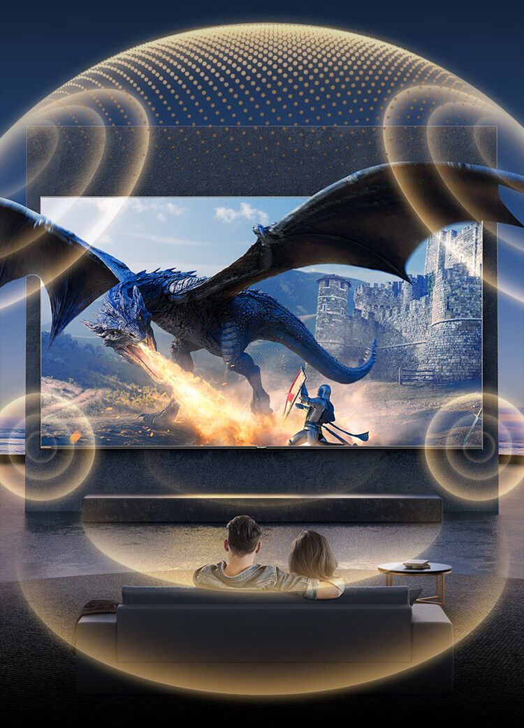 Skyworth 75-inch 4+64GB Memory 240Hz High Refresh Mini LED TV with Built-in Soundbar 4K Eye Protection