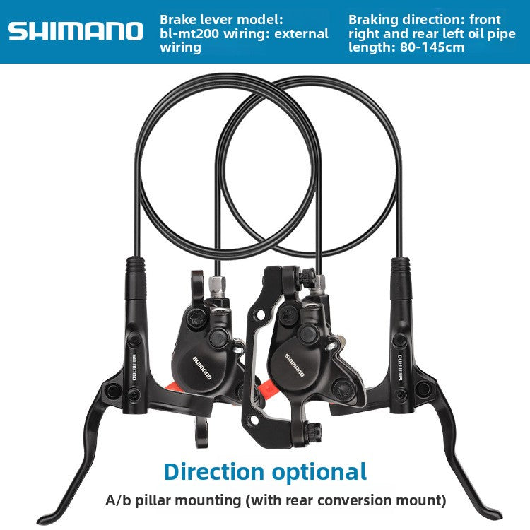 SHIMANO MT200 Oil Brake Mountain Bike Hydraulic Disc Brake Folding Bike Oil Brake