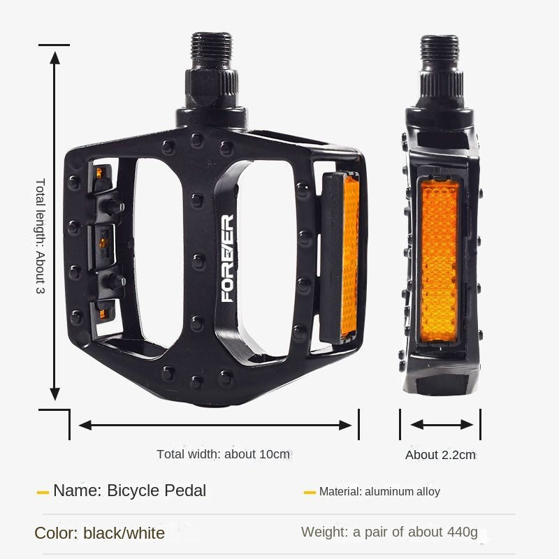 Permanent Bicycle Universal Pedal Mountain Bike Pedal Bicycle Road Bike Aluminum Alloy Pedal
