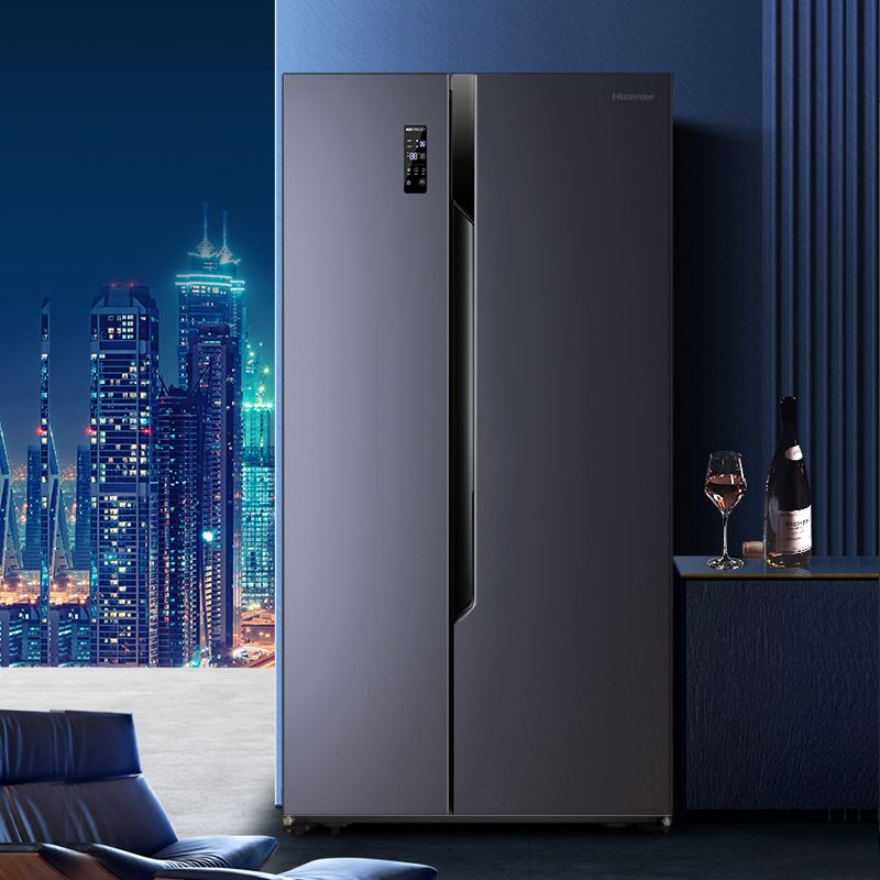 Hisense 647 Liters Double-Door Refrigerator First-Class Double Frequency Conversion Energy Saving Large Capacity Air Cooling Frostless Household Refrigerator