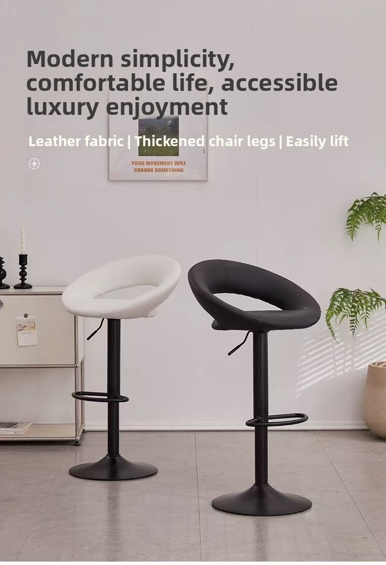 European Style Bar Stool Adjustable Swivel Chair Cashier High Stool Bar Stool Front Desk Bar Chair Backrest Stool Beauty Makeup Chair