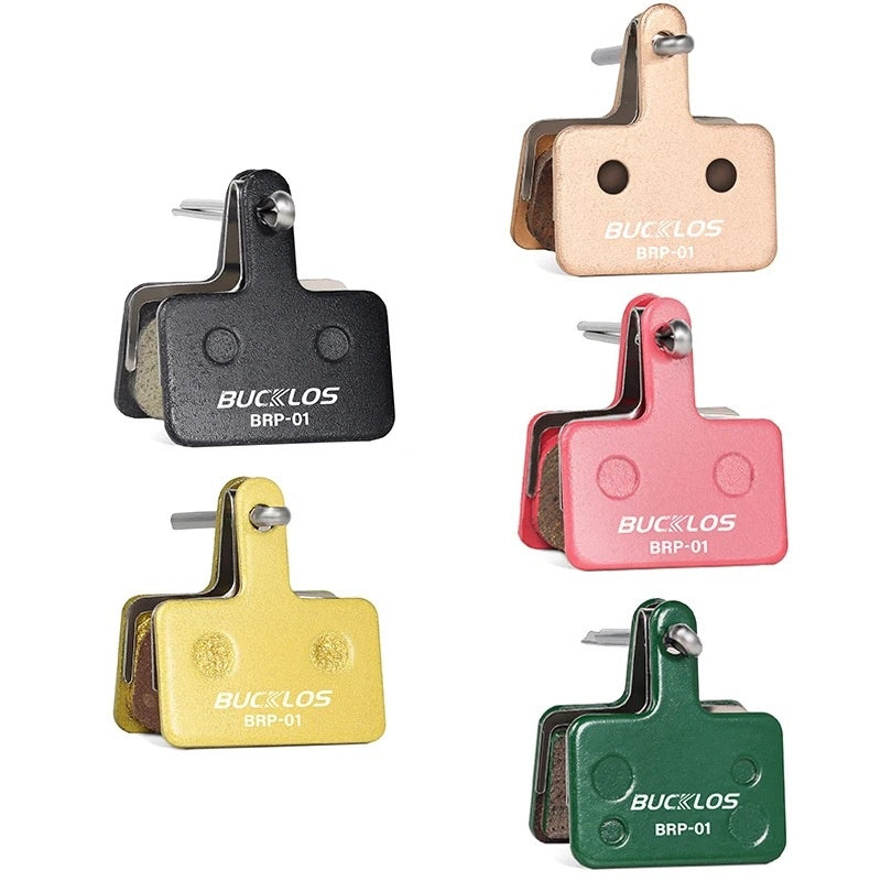 BUCKLOS Mountain Bike Brake Pads Disc Brake MT200 Heat Dissipation Metal Brake Pads Resin Ceramic Brake Pads