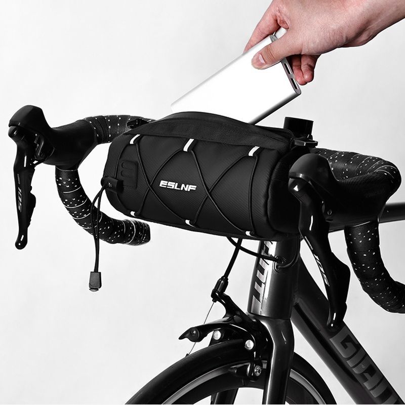 Bicycle Front Beam Bag Mountain Bike Upper Tube Bag Road Bike Waterproof Saddle Bag Bicycle Storage Bag Cycling Fixture Large