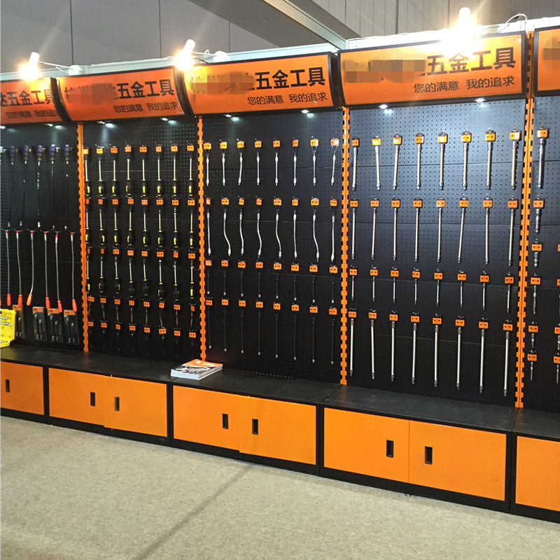 Hardware Tool Rack Display Rack round Hole Wire-Wrap Board Storage Rack Shelf Electric Tool Rack Fishing Gear Accessories Showcase