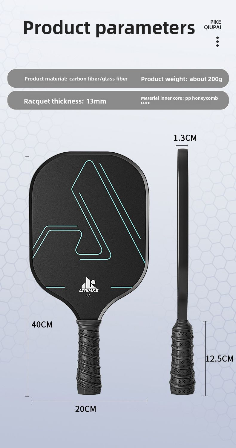 Pickleball Racket Carbon Fiber Blade Professional Competition Racket Glass Fiber Buy and Get Free Storage Bag Ball Pickleball