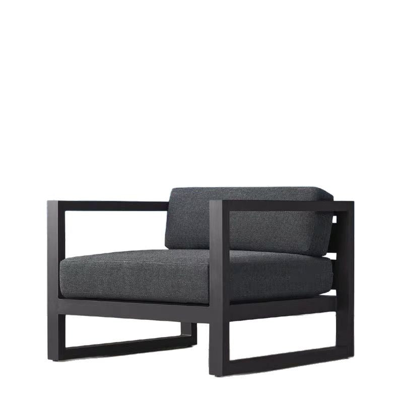 Outdoor Sofa for Courtyard Garden, Simple Modern Waterproof and Sunproof Aluminum Alloy Balcony Sofa, Outdoor Terrace Sofa