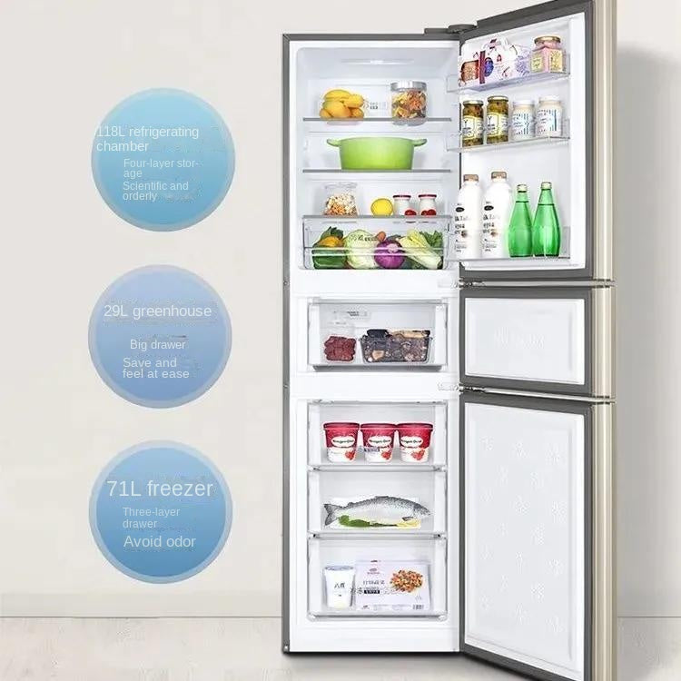 Haier Leader Refrigerator 218L 3 doors little frost