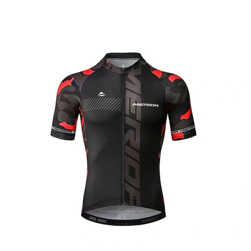 Road Bike Merida Short-Sleeved Cycling Outfit Suit Outdoor Road Bike Quick-Drying Breathable Suspender Shorts Factory Direct Sales