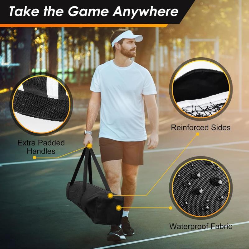 Pickleball Full Set Pickleball Net Outdoor Tennis Net Frame Indoor Mobile Pickleball Net Pickle Net Portable