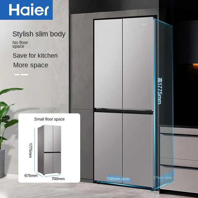 Haier 402L Refrigerator cross four-door first-class energy-saving ultra-thin embedded smart home