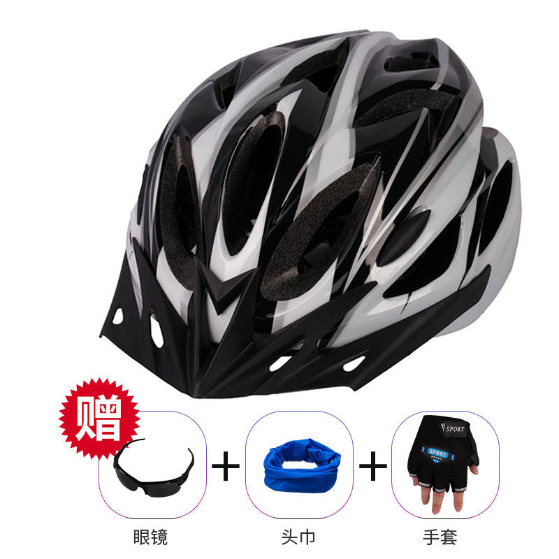Bicycle Helmet Riding Road Mountain Bike Integrated Molding Ultra-Light Driving Outdoor Sports Helmet Equipment