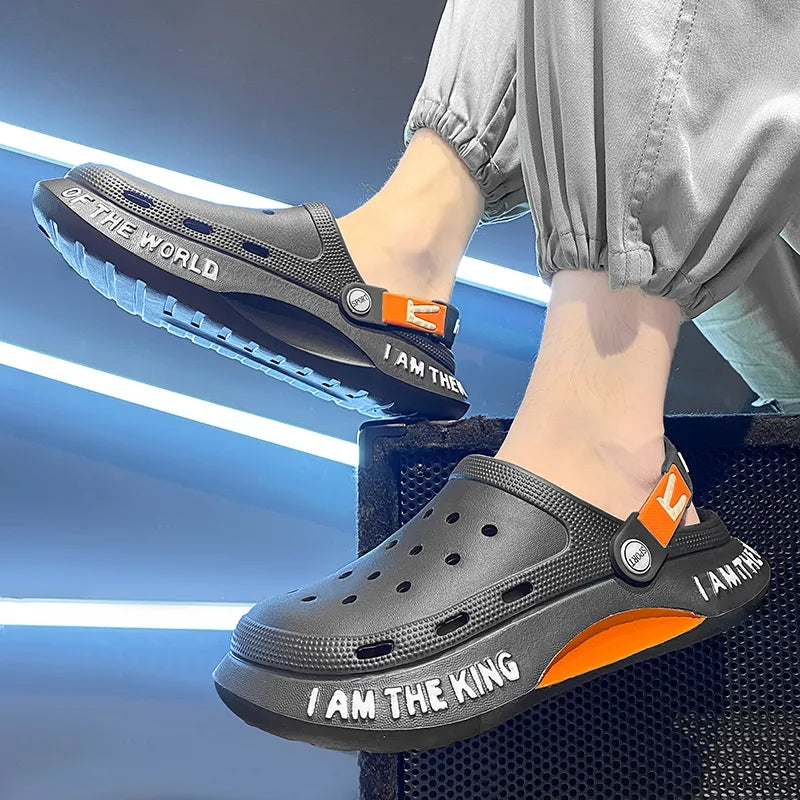 Croc Slippers I am the King