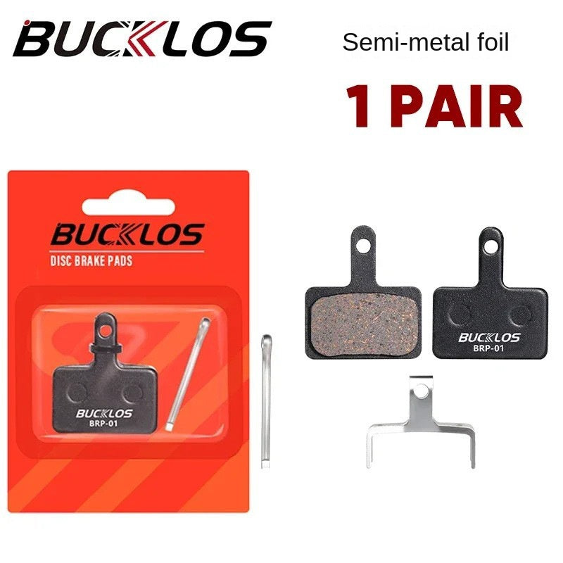 BUCKLOS Mountain Bike Brake Pads Disc Brake MT200 Heat Dissipation Metal Brake Pads Resin Ceramic Brake Pads