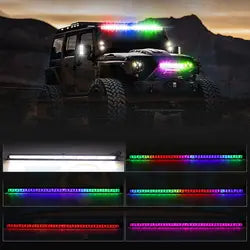 Combo Beam Multi Color RGBW Off road Light Truck 4x4 42 50 32 Inch OffRoad Roof 6D Car Remote RGB Chasing Led Light Bar