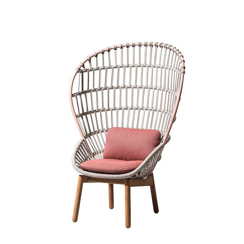 Nordic Rattan Sofa Outdoor Courtyard Villa Leisure Rattan Lounge Chair Waterproof Sunproof Hotel Homestay Furniture Set