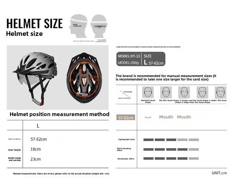 [Fashion Match] Hat Brim Goggles Professional Bicycle Helmet Men's Integrated Molding Female Riding Helmet Youth Adult Helmet Summer