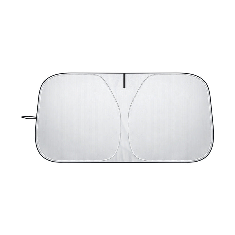 Car Heat Insulation Sunshade Front Windshield Titanium Silver Coated Sunshade Sun Protection Sunshade Curtain Summer Car Sunshade Umbrella