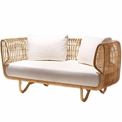 Outdoor Rattan Sofa and Coffee Table Set for Courtyard Garden Terrace Leisure Woven Rattan Chair Outdoor Waterproof Sunproof Sofa