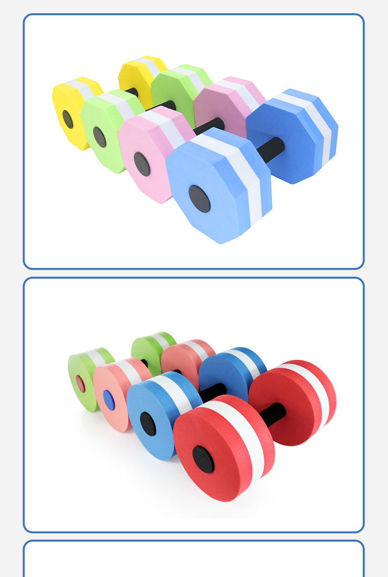 Swimming Water Dumbbells for Children and Adults, Beginner's Aid, Professional Water Yoga Exercise Training EVA Floating Dumbbells