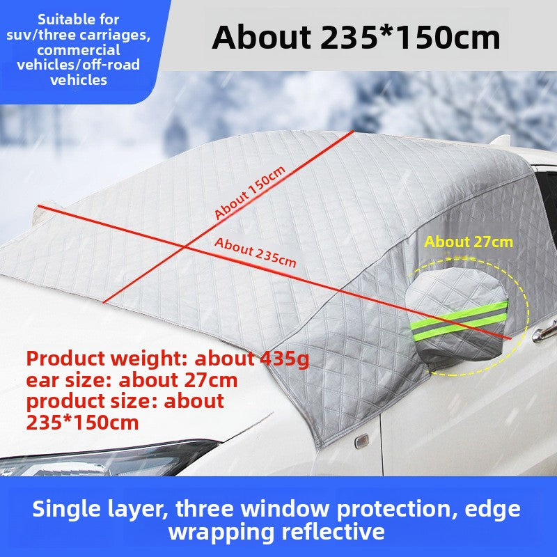 Car Sunshade Front Windshield Sun Protection Windshield Heat Insulation Thickened Sunshade Board Heat Insulation Sunshade Curtain Sunshade Umbrella