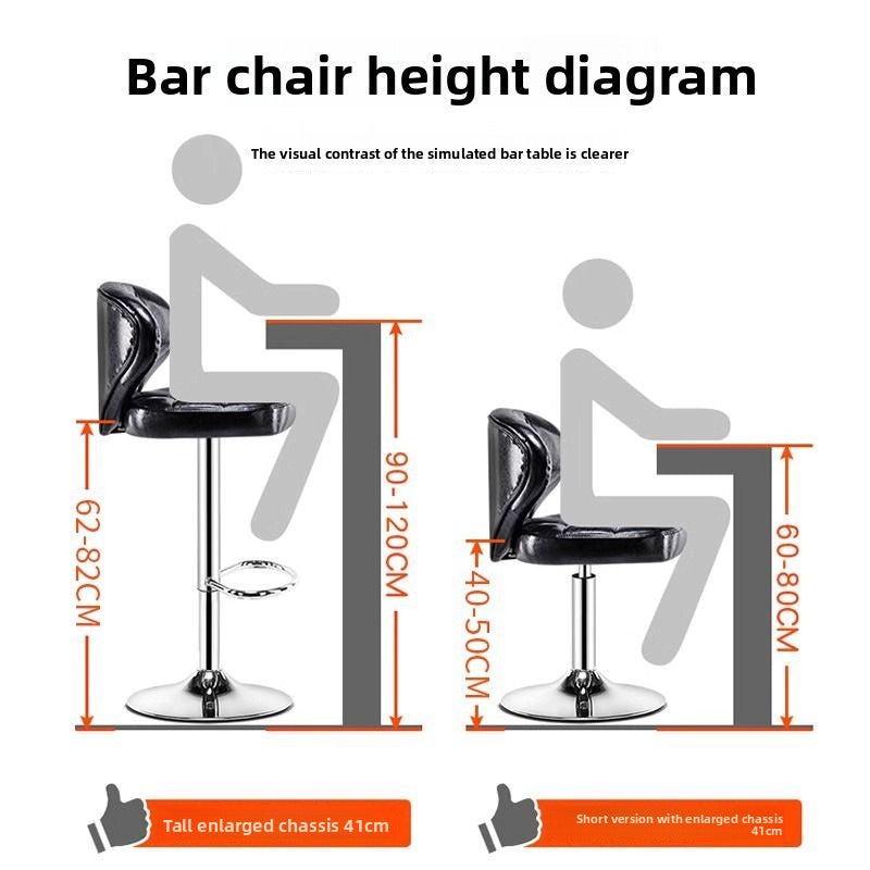 Kerun Bar Stool Internet Celebrity Bar Chair Adjustable High Stool Home Bar Stool Modern Simple Bar Chair Cashier Counter High Stool