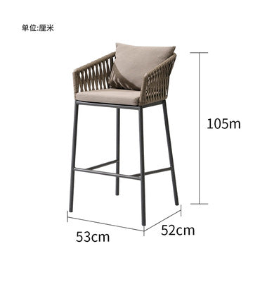 Outdoor Sofa Villa Courtyard Balcony Homestay Hotel Bar Coffee Restaurant Outdoor Waterproof Rattan Chair Set