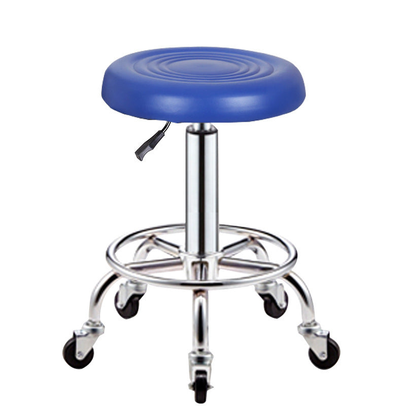 Adjustable Swivel Stool with Wheels, Large Work Stool, Round Stool for Barber Shop, Hair Salon, Bar Counter Chair with Backrest, Bar Chair