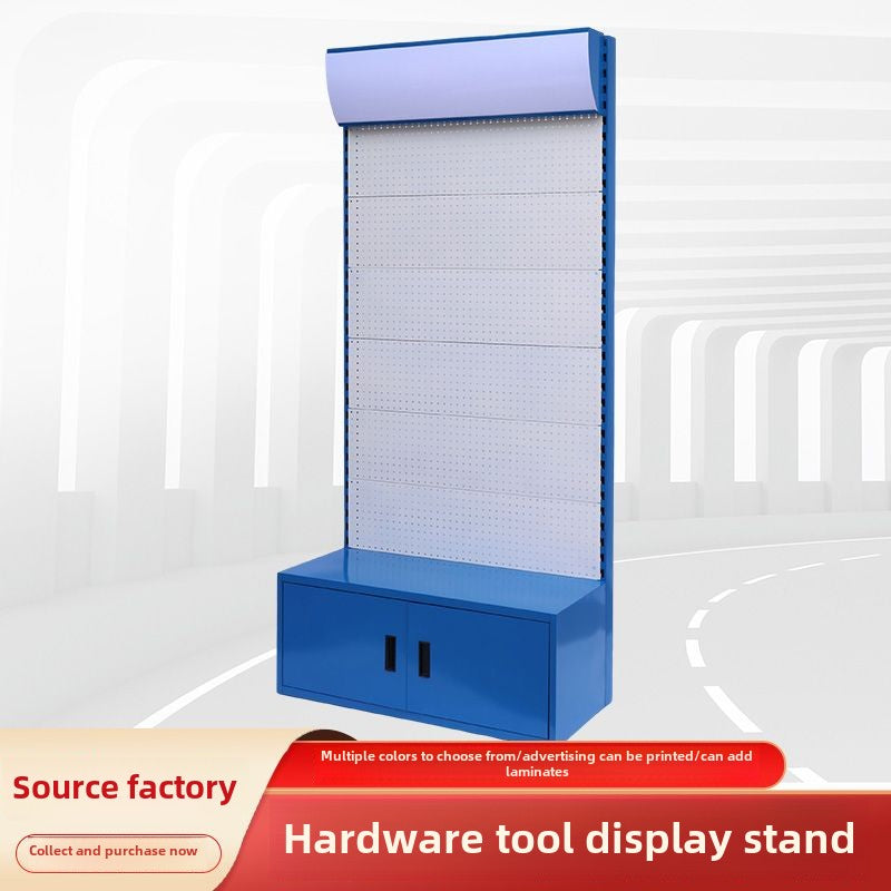 Hardware Tool Rack Display Rack round Hole Wire-Wrap Board Storage Rack Shelf Electric Tool Rack Fishing Gear Accessories Showcase