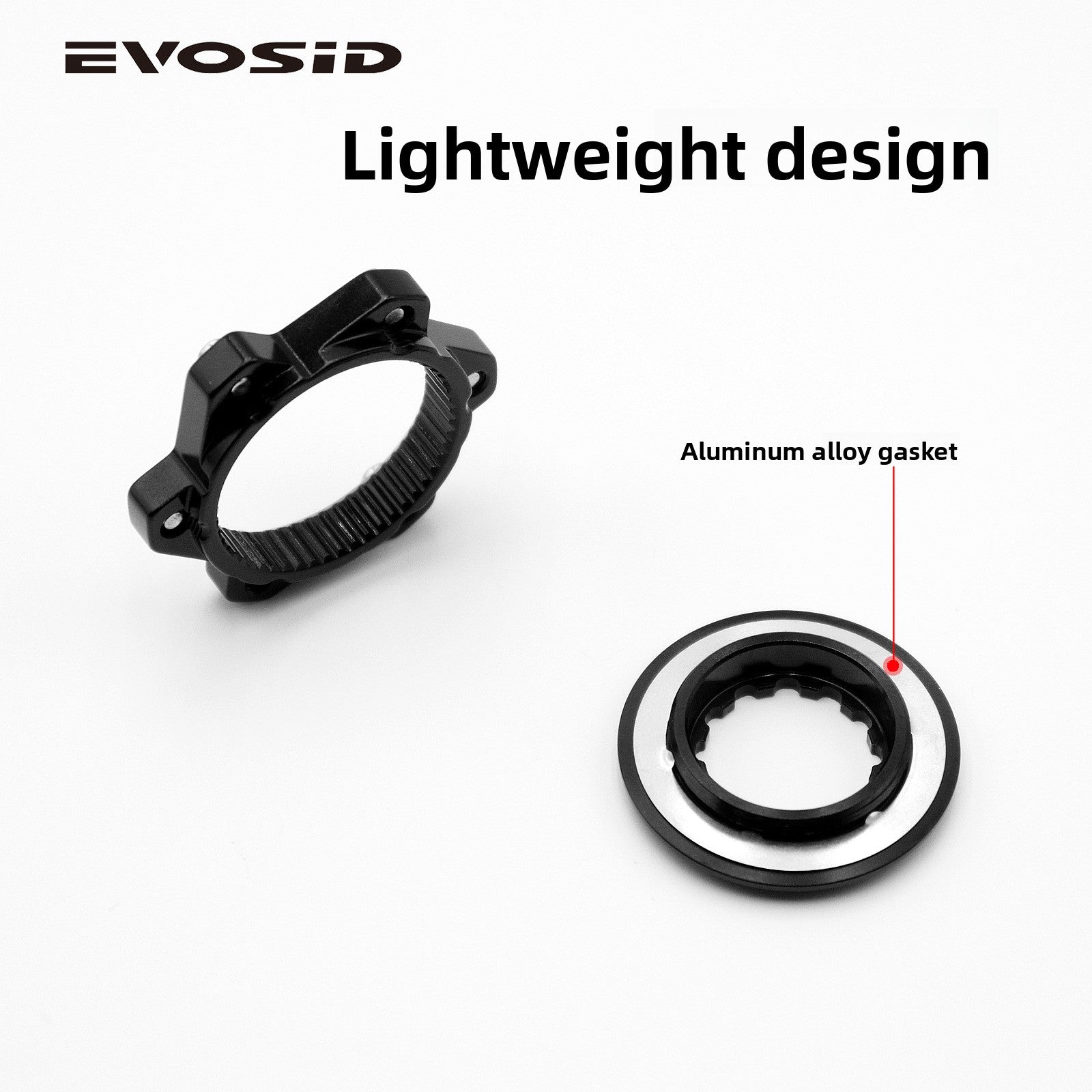 Center Lock to Six-Bolt Disc Adapter CNC Aluminum Alloy Thru-Axle Hub Center Lock Disc Conversion Mount Disc Brake Mount