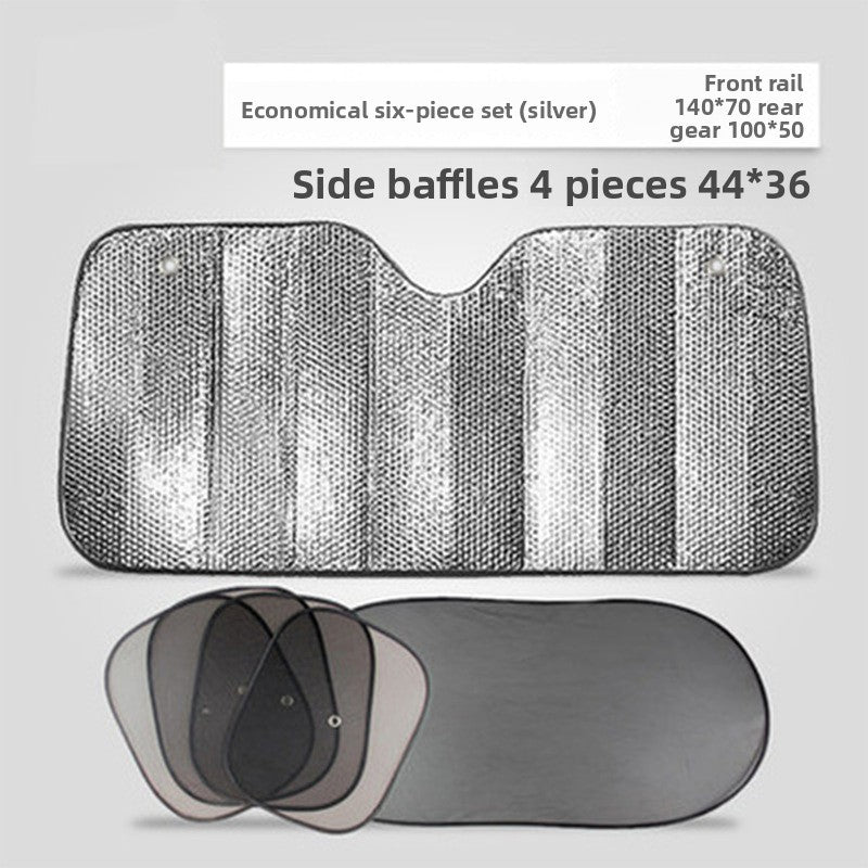 Car Sunshade Car Aluminum Foil Sunshade SUV Sedan Heat Insulation Sun Protection Reflective Wholesale