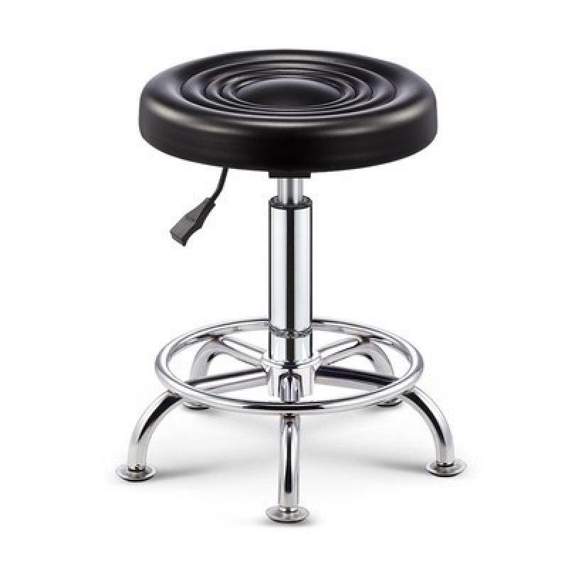 Adjustable Swivel Stool with Wheels, Large Work Stool, Round Stool for Barber Shop, Hair Salon, Bar Counter Chair with Backrest, Bar Chair