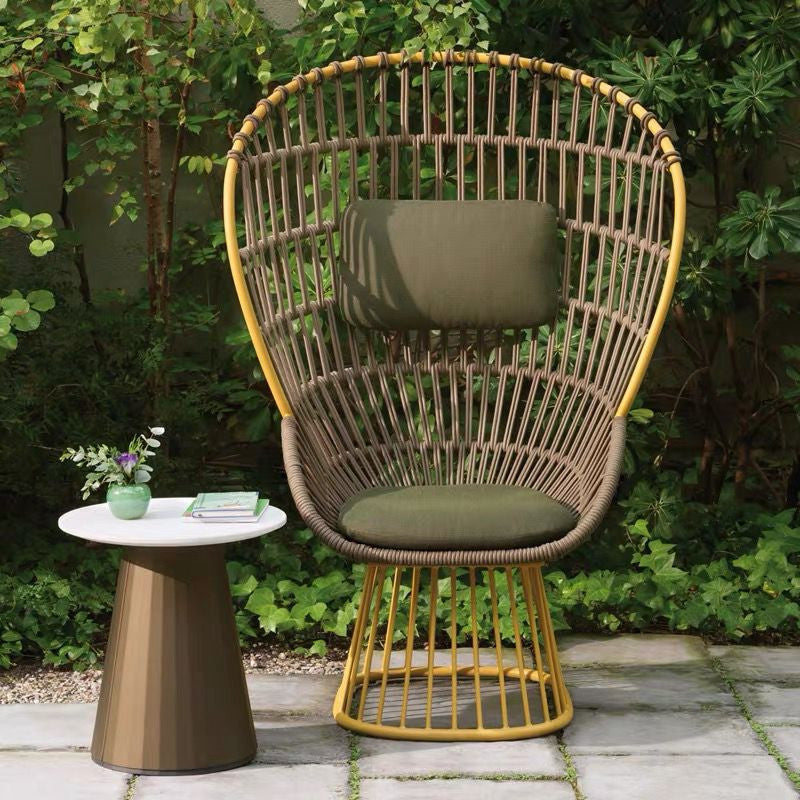 Nordic Rattan Sofa Outdoor Courtyard Villa Leisure Rattan Lounge Chair Waterproof Sunproof Hotel Homestay Furniture Set