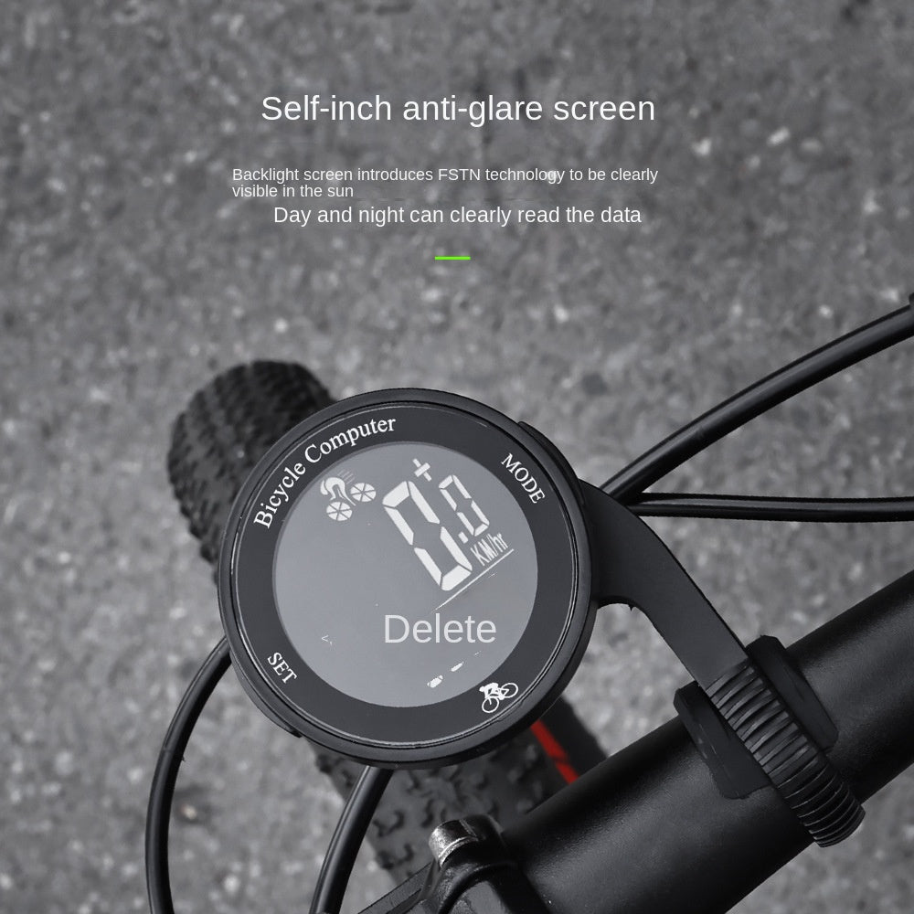 Bicycle Code Meter Road Bike Waterproof Smart Speedometer Outdoor Cycling Backlight Code Meter Mountain Bike Odometer