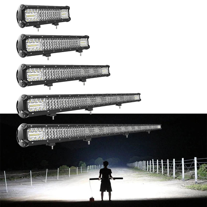 Quad Led Light Bar Para Suzuki Jimny 12v 24v Four Row 50cm 30cm 4x4 Barra Led for Jeep