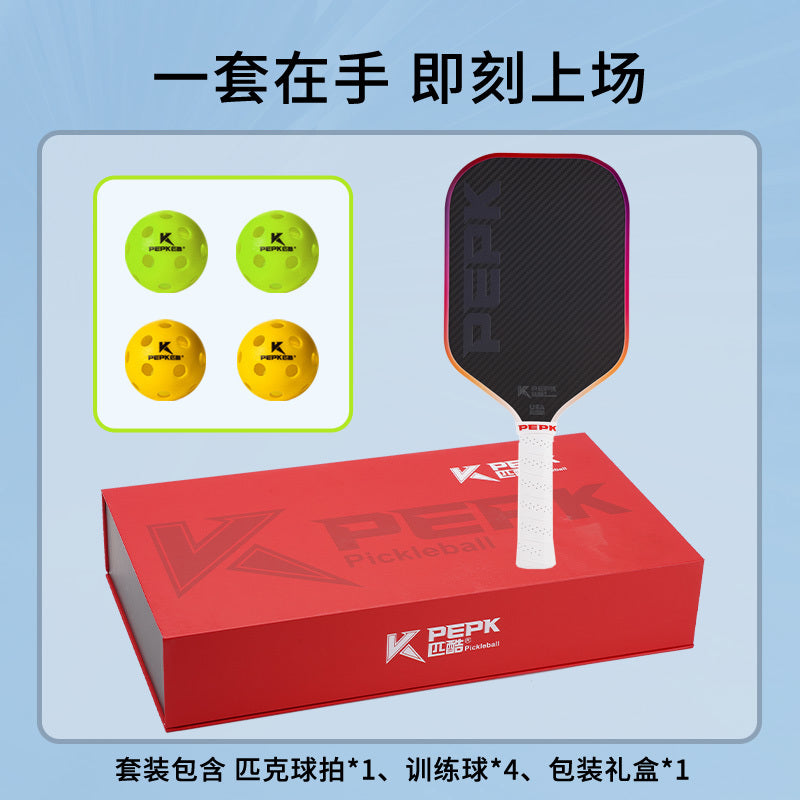 PEPK Pickleball Racket K-3k Carbon Fiber 3k Twill Competition Professional Pickleball